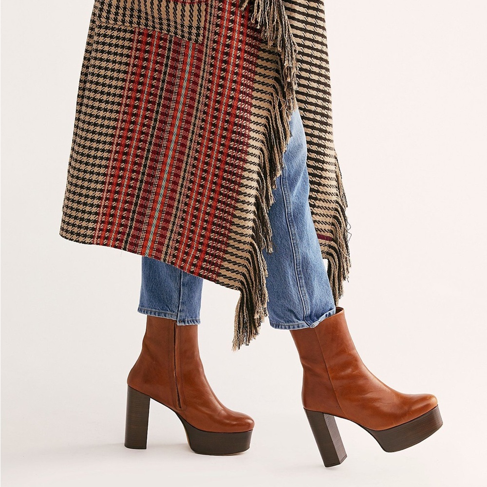 Free People Friday Night  Platform Ankle Boots